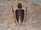 Templar helmet and shield