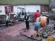 Concrete spreading - nearly finished