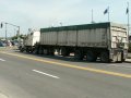 One of the heavy trucks in the port