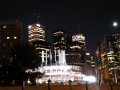 The harbour front at night