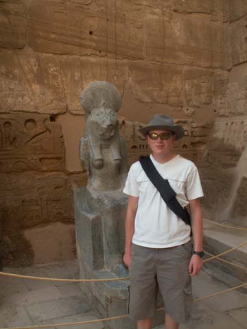 Moi et la d�esse Sekhmet