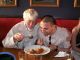 Sharing the treacle pudding