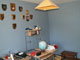 The old blue walls in the bureau
