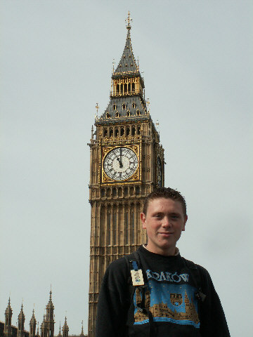 Big Ben strikes the hour