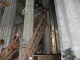Support beams within the cathedral