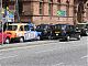 Black taxis are part of the Belfast landscape