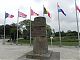 Bornes marking where the Allies landed on D-Day