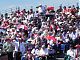 The grandstand was filled very quickly