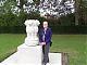 Judith at the Indian memorial in Ieper