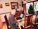 Dad working at his Christmas poem for the church
