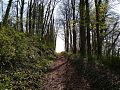The track across the hill keeps me within the limit