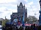 Tower Bridge is about the 12 mile marker for the runners