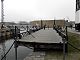 The swing bridge opens for a boat