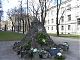 Alongside the KGB Museum is this memorial to their victims