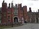 Entering the palace of Hampton Court